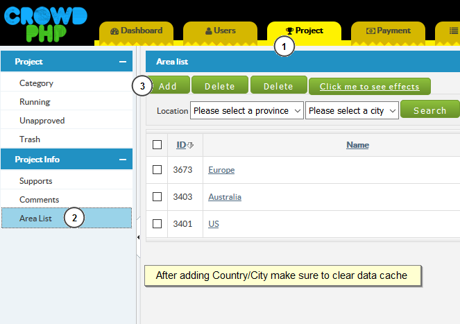 Crowdfunding Country